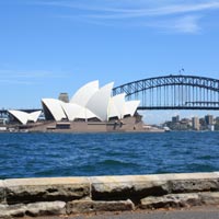 Operahuset och Harbour Bridge